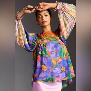 NWT Bl-nk Miranda Peasant Blouse by Anthropologie